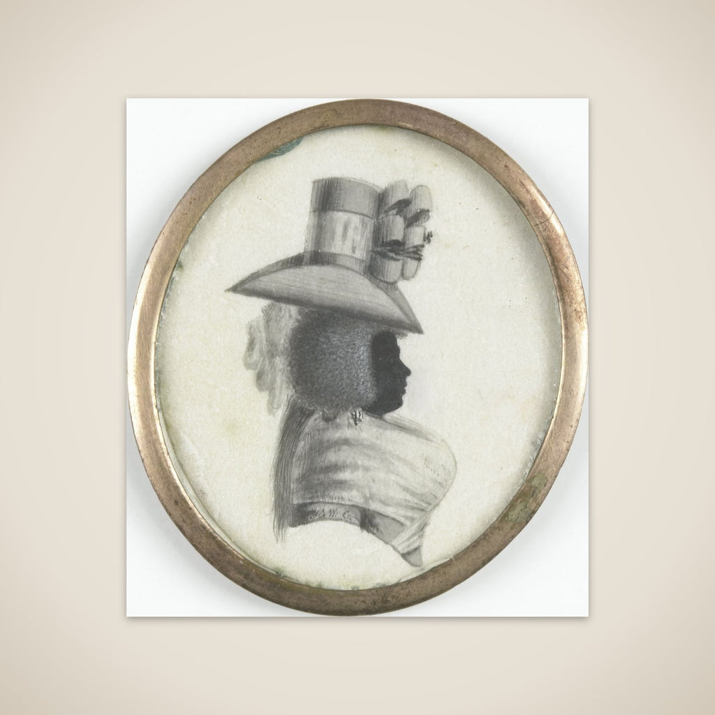 Portrait of een vrouw unframed print