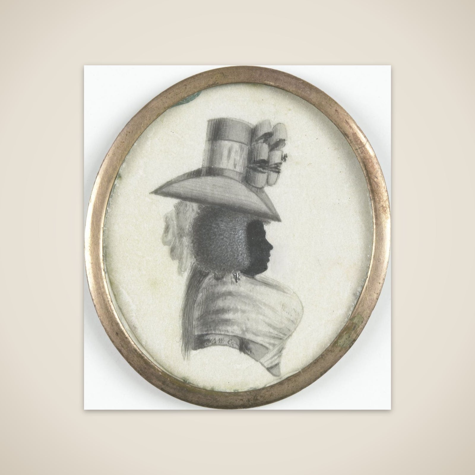 Portrait of een vrouw unframed print