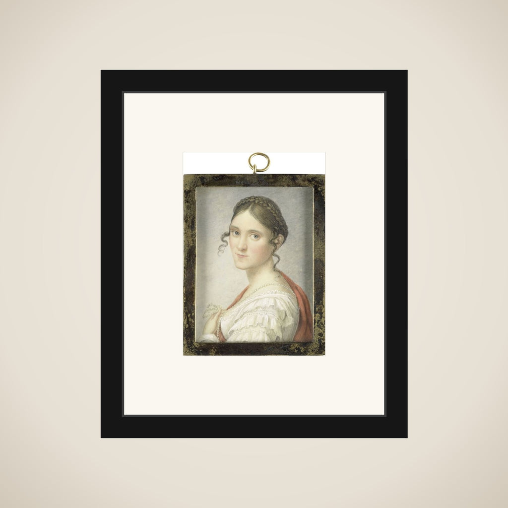 Portrait of een vrouw framed