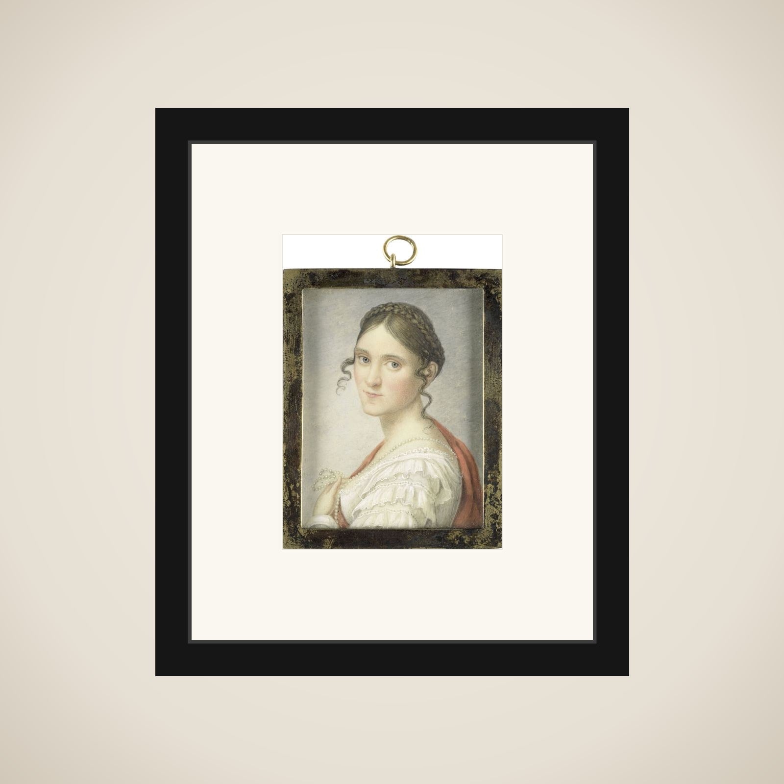 Portrait of een vrouw framed