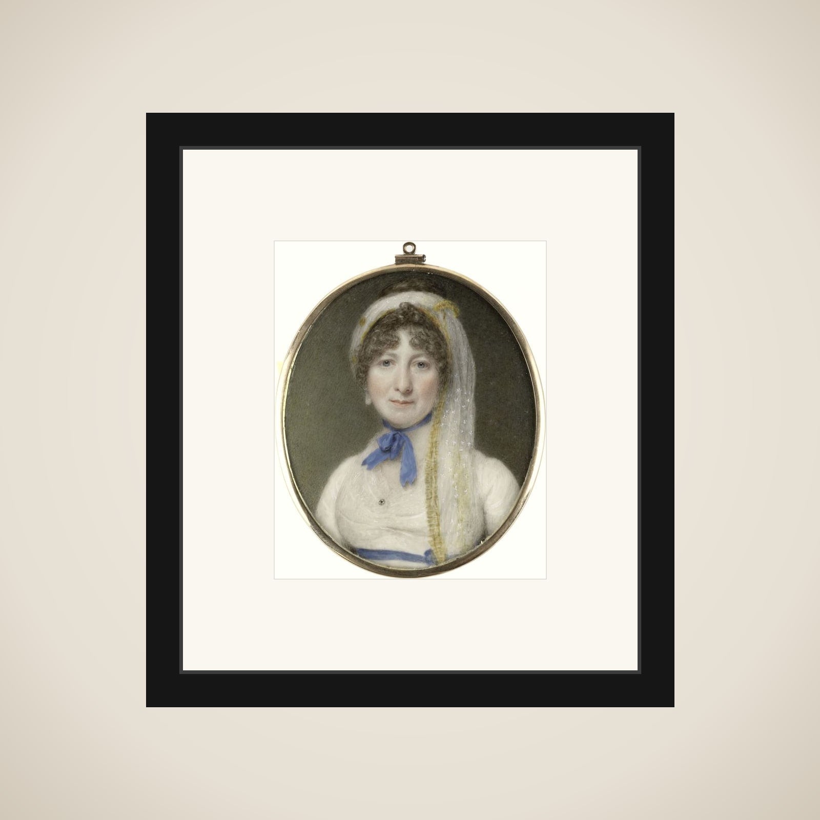 Portrait of een vrouw framed