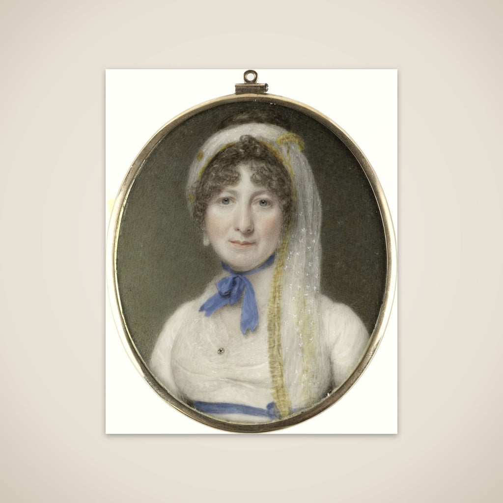 Portrait of een vrouw unframed print