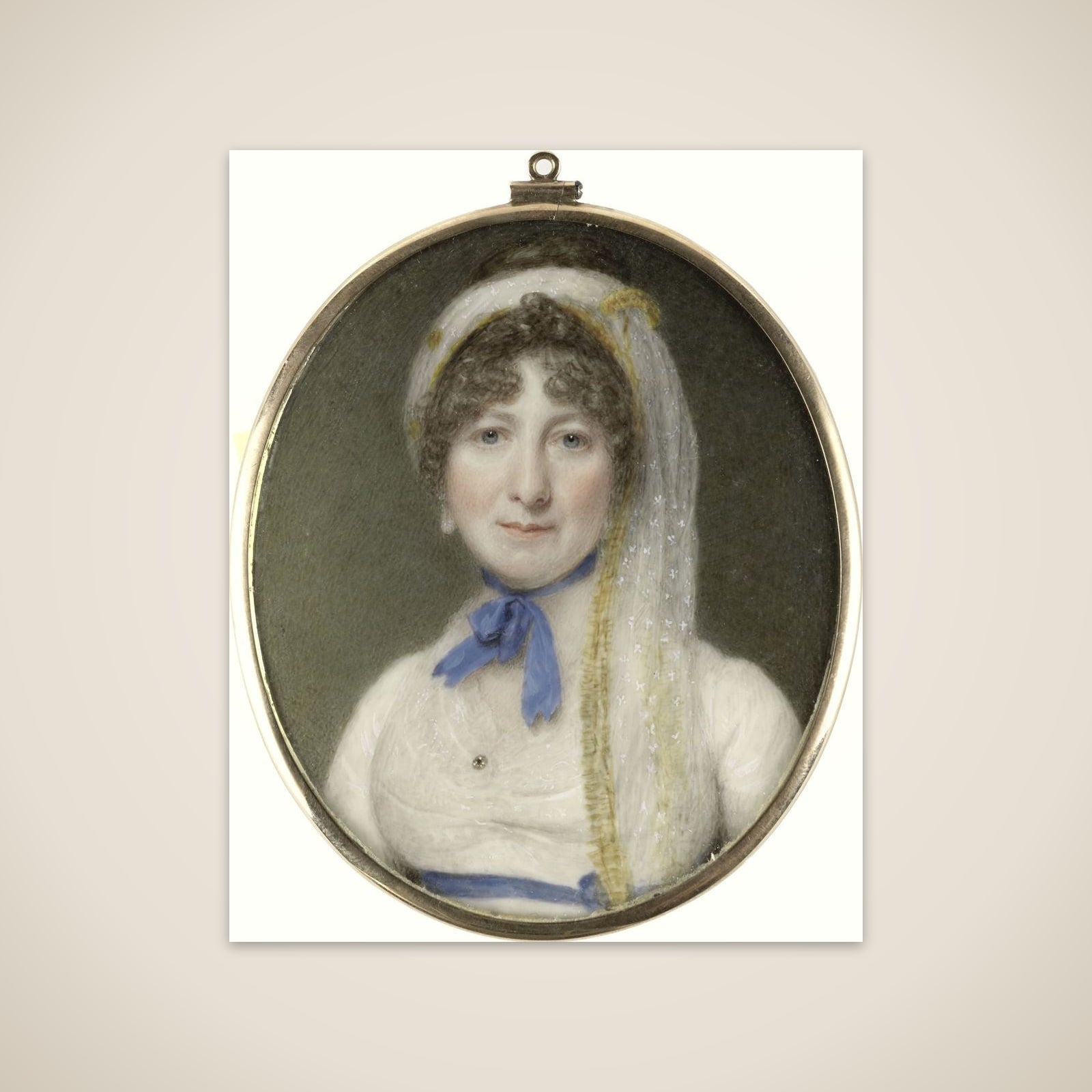Portrait of een vrouw unframed print