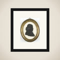 Portrait of een man framed