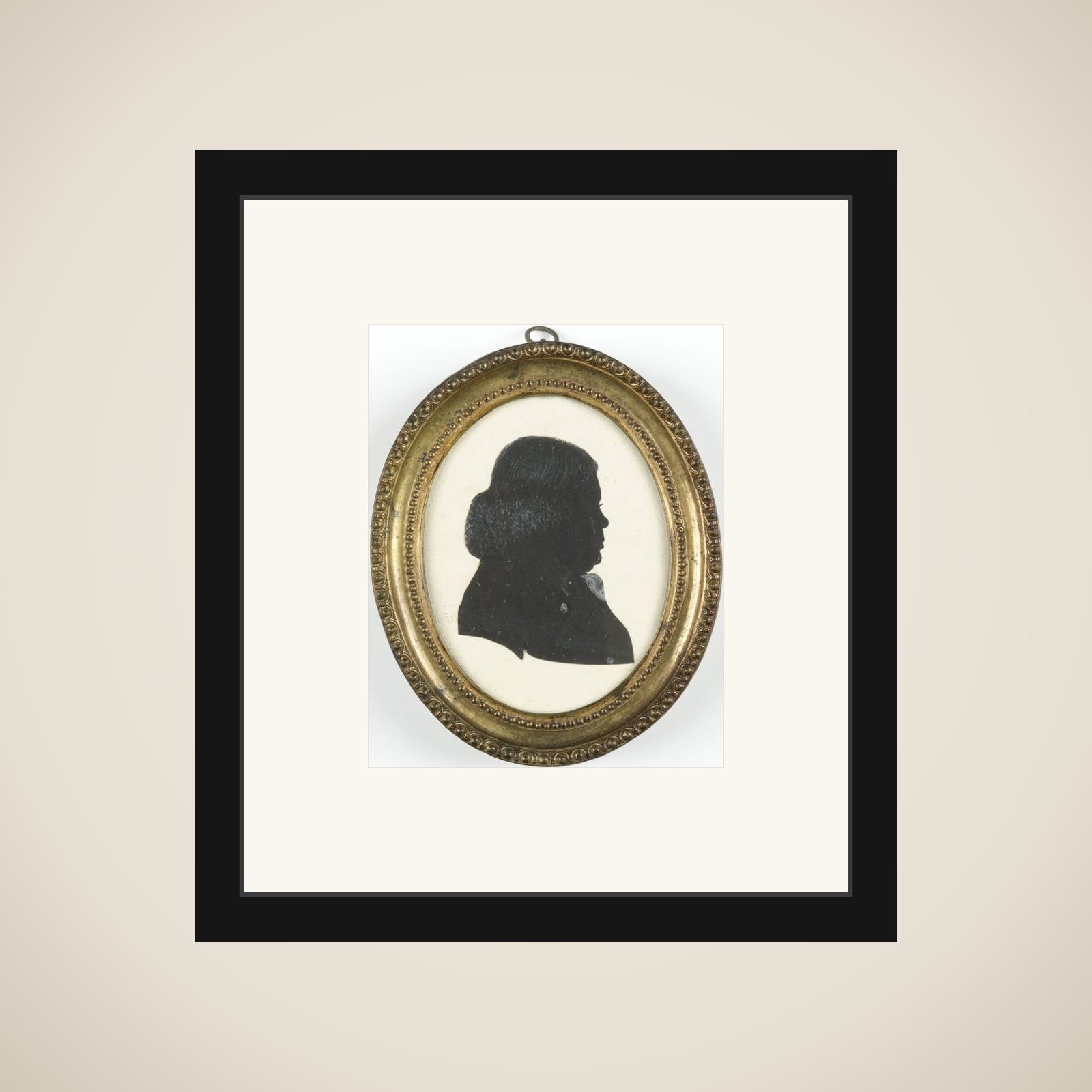 Portrait of een man framed