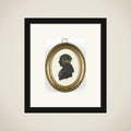 Portrait of een vrouw framed