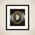 Portrait of een oude dame framed