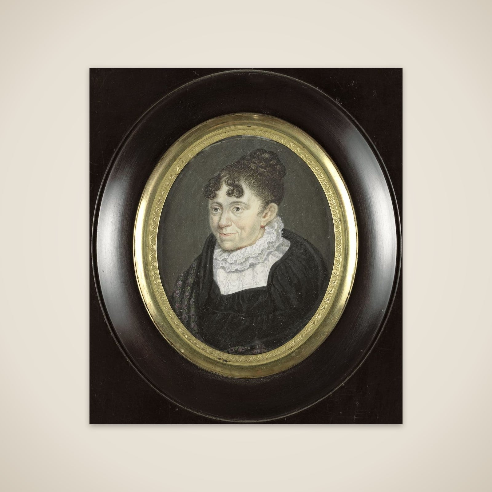 Portrait of een oude dame unframed print