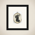 Portrait of een vrouw framed