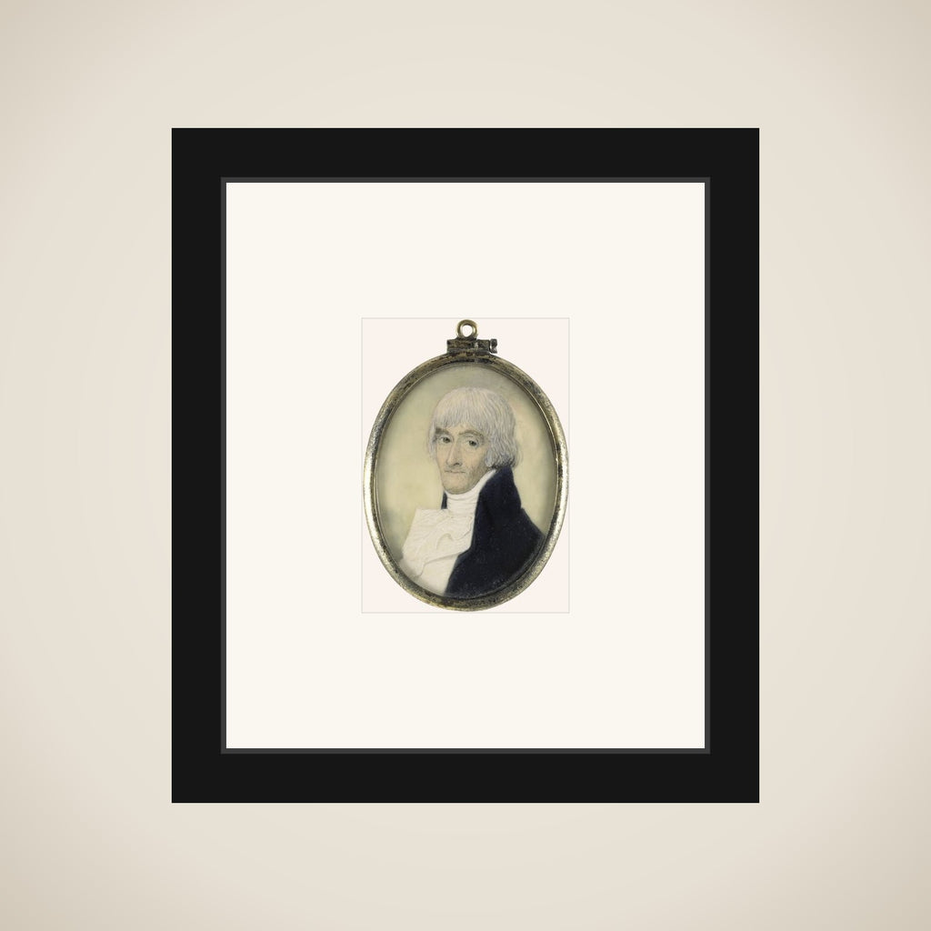 Portrait of een man framed