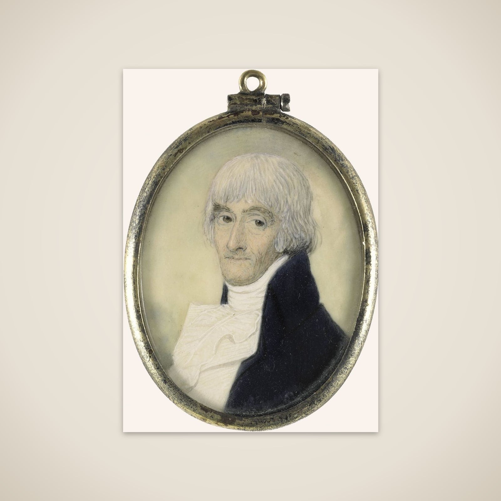 Portrait of een man unframed print