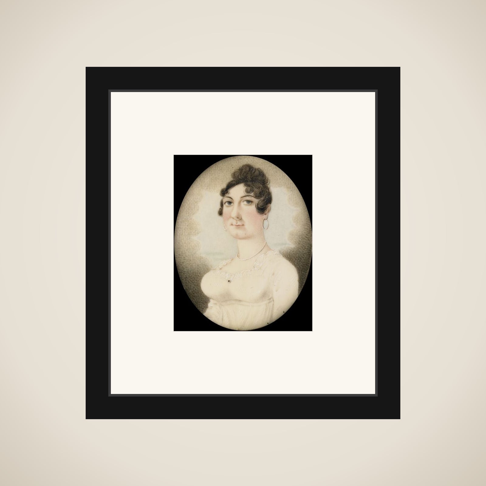 Portrait of een vrouw framed