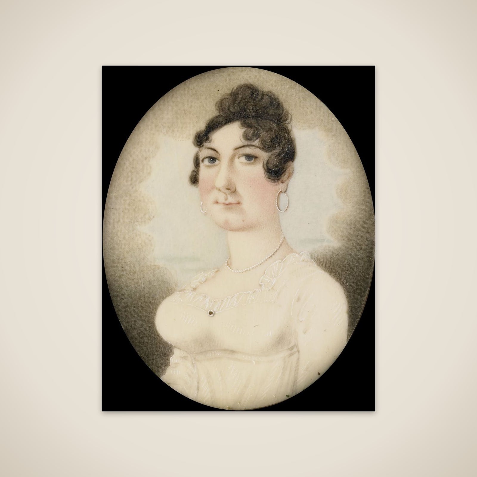 Portrait of een vrouw unframed print