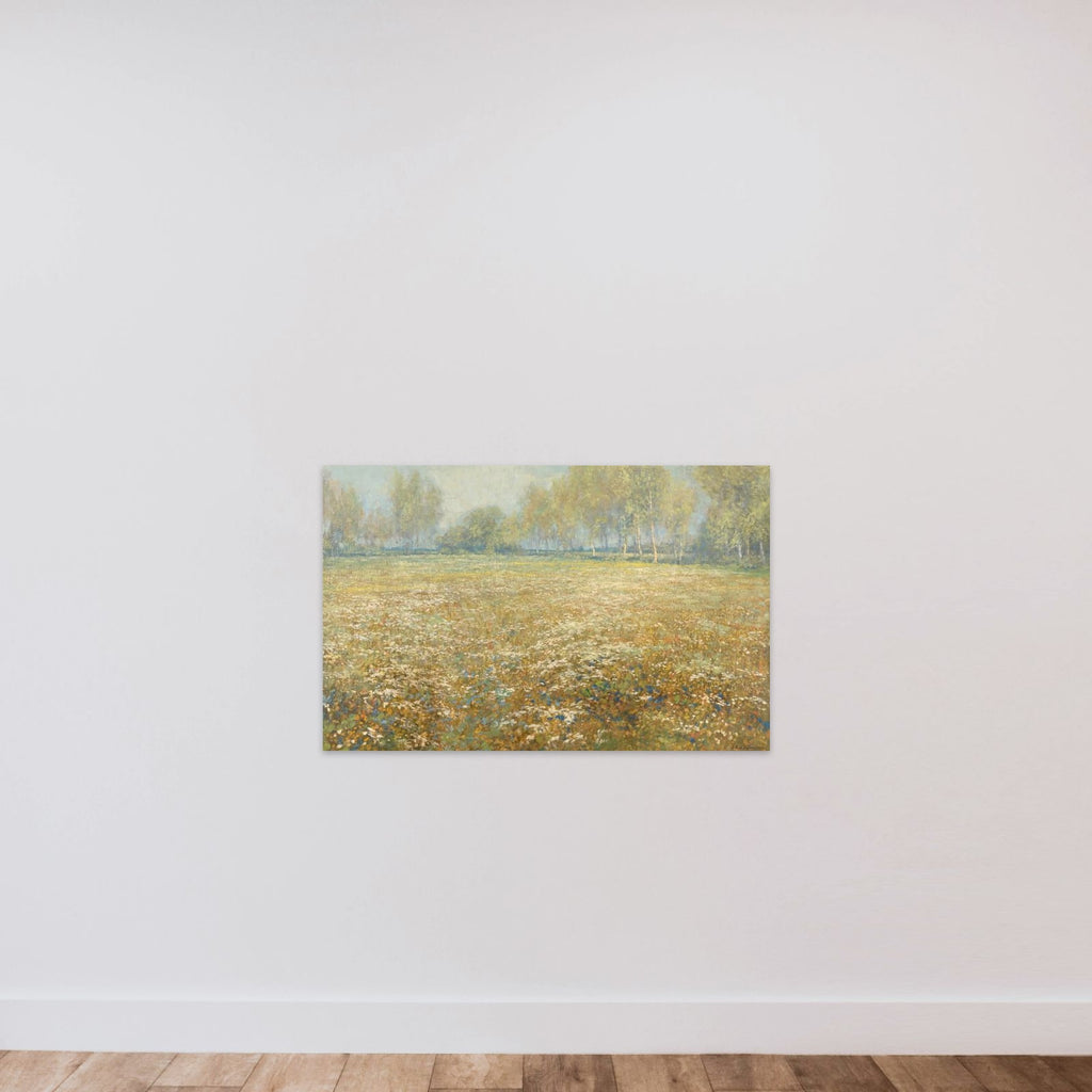Meadow in Bloom unframed — shown to scale