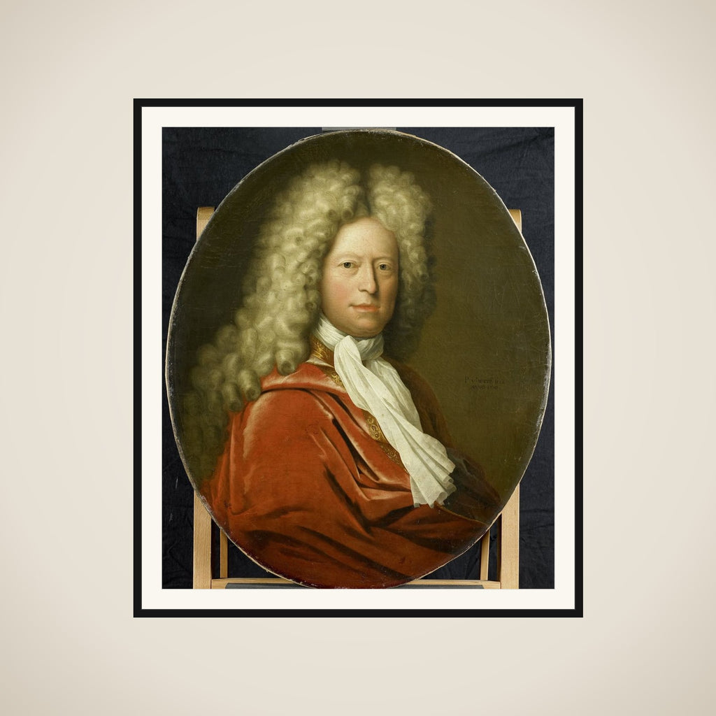 Portrait of Mr. Brustis framed