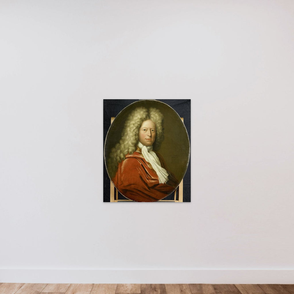 Portrait of Mr. Brustis unframed — shown to scale