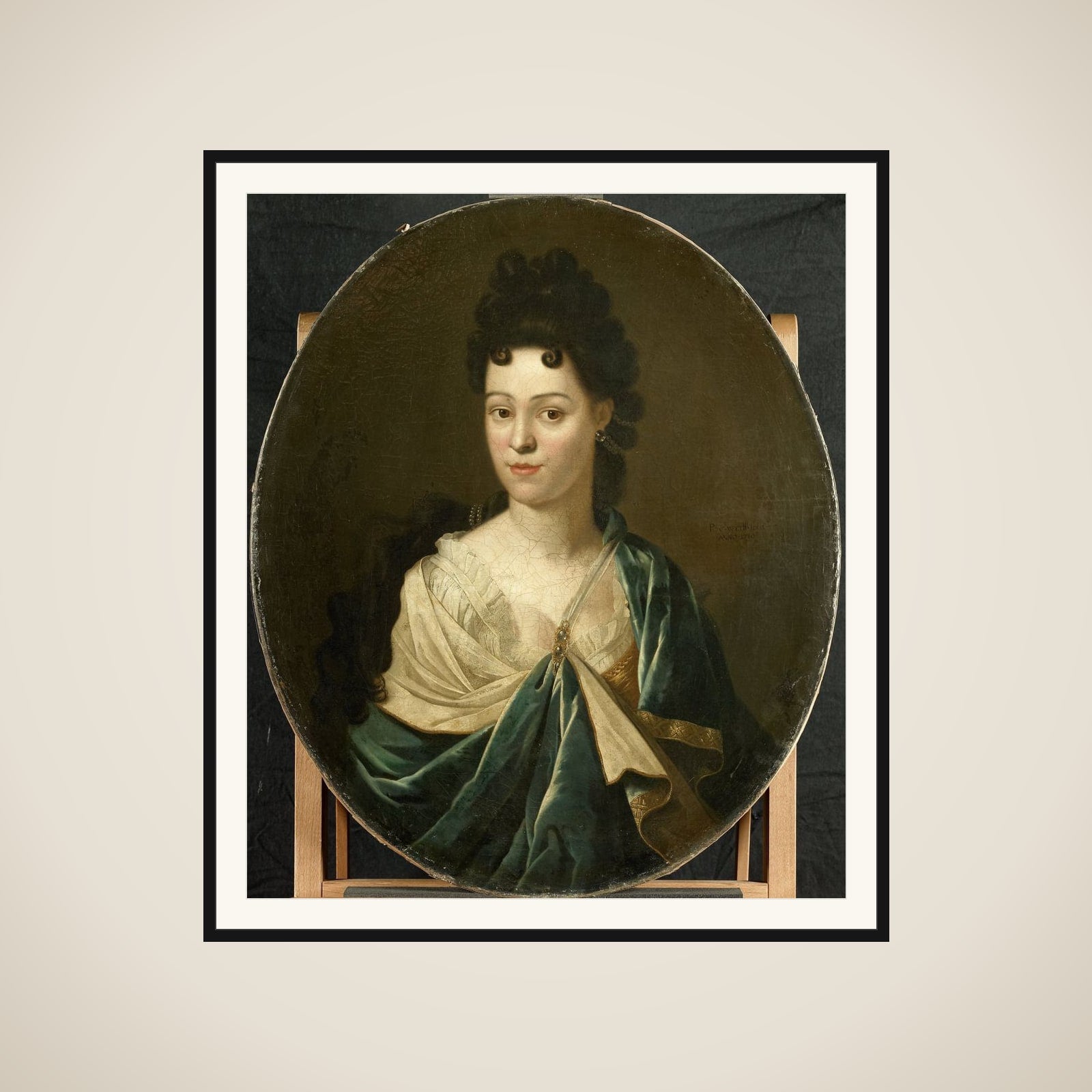 Portrait of Mrs. Brustis-Batailheij framed