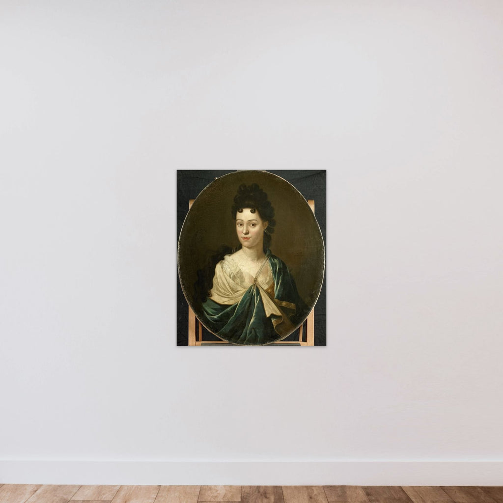 Portrait of Mrs. Brustis-Batailheij unframed — shown to scale