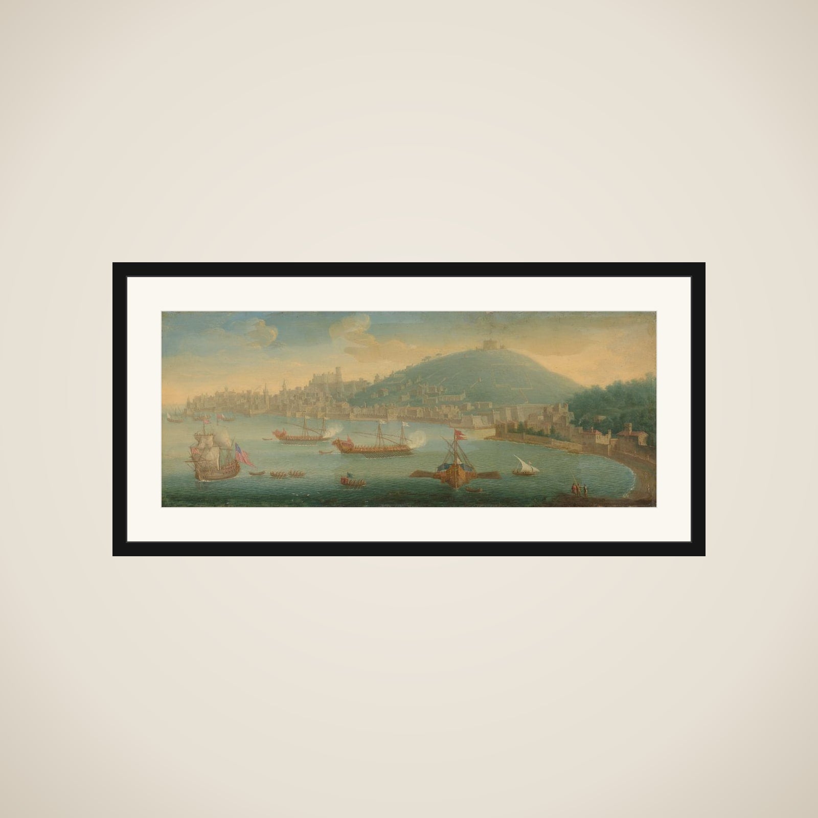 View of Napels framed