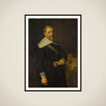 Portrait of Adam Westerwolt, Extra-ordinary Councilor of the Dutch East India Company framed