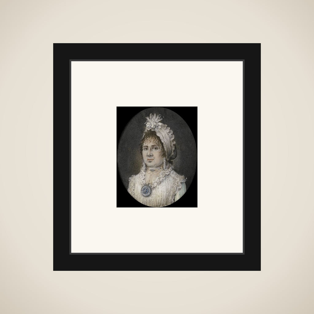 Catharina Theresia Weber (1760/61-1847). Echtgenote van Joannes Titsingh, Amsterdam framed