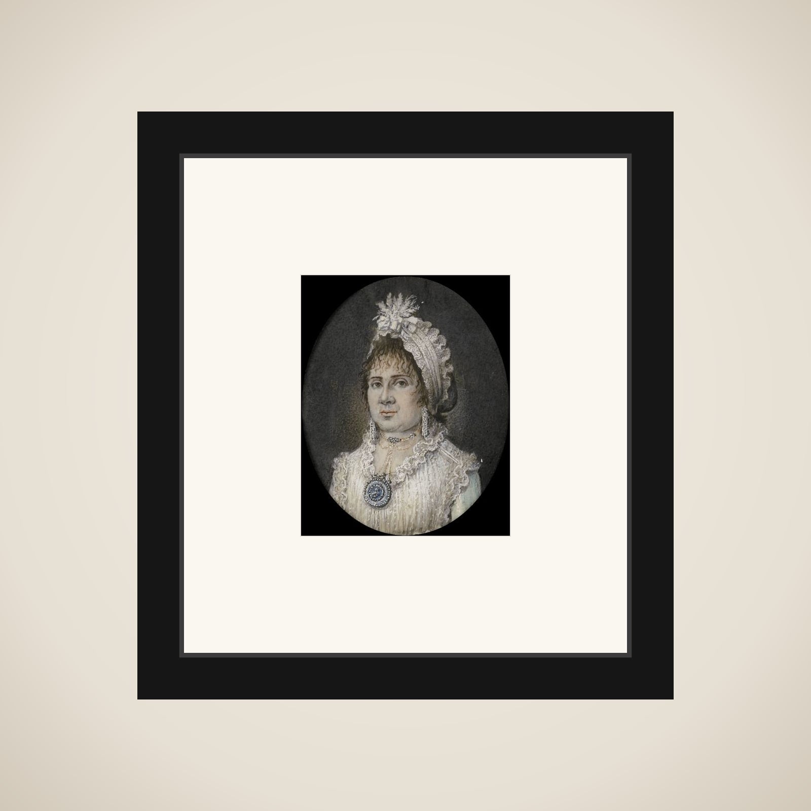 Catharina Theresia Weber (1760/61-1847). Echtgenote van Joannes Titsingh, Amsterdam framed