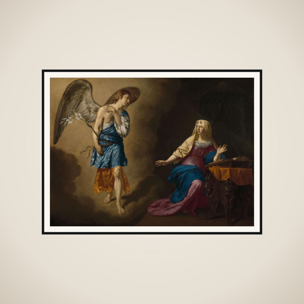 The Annunciation to the Virgin framed