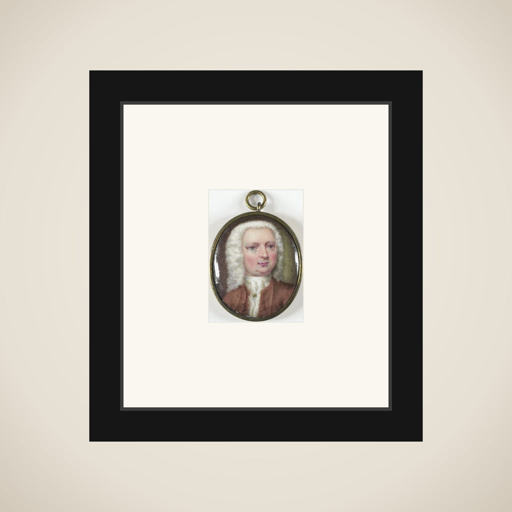 Portrait of een man framed