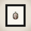 Portrait of een man framed