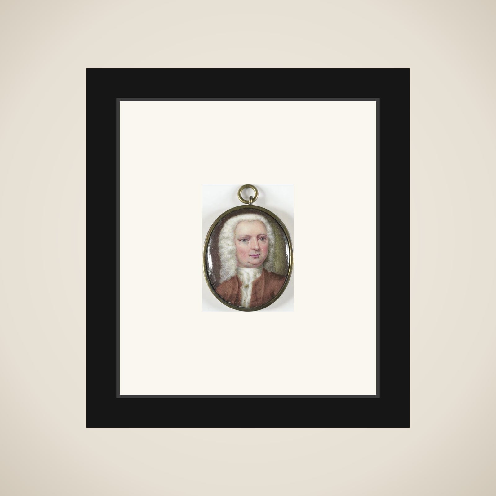Portrait of een man framed
