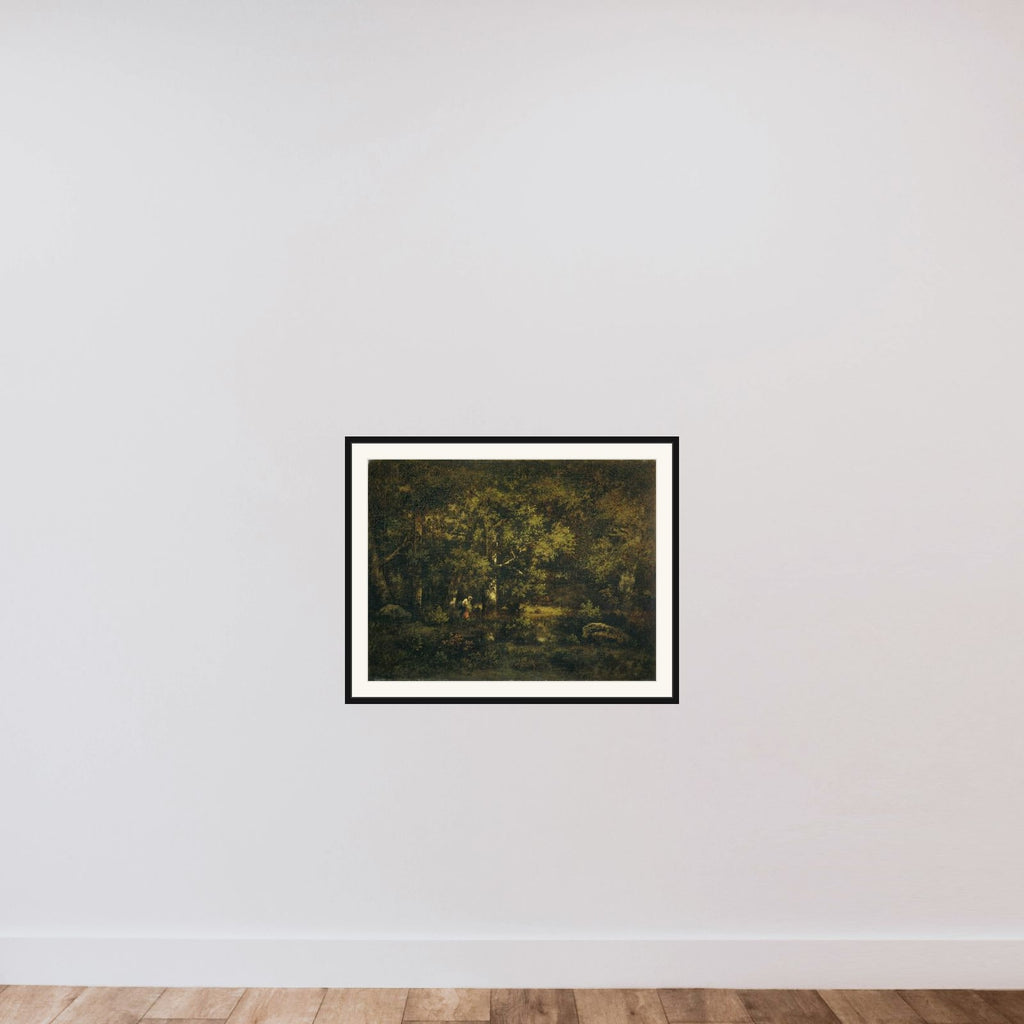 The Forest of Fontainebleau framed — shown to scale