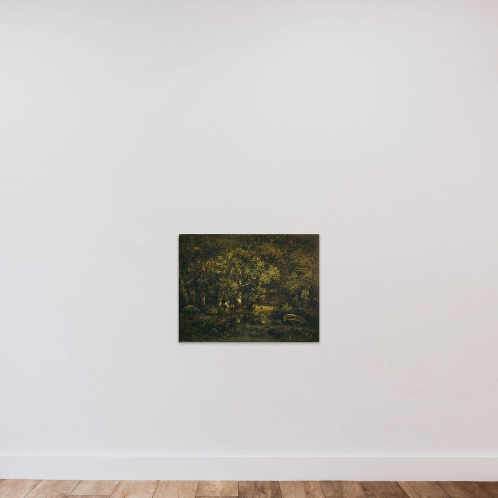 The Forest of Fontainebleau unframed — shown to scale