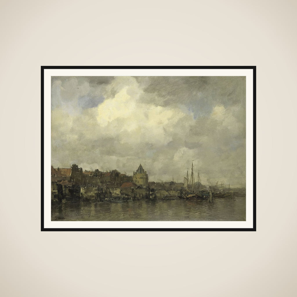 De Schreierstoren aan de Buitenkant te Amsterdam framed