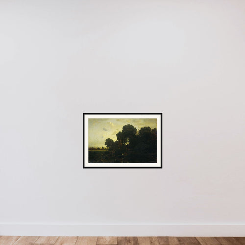 Avondschemering framed — shown to scale