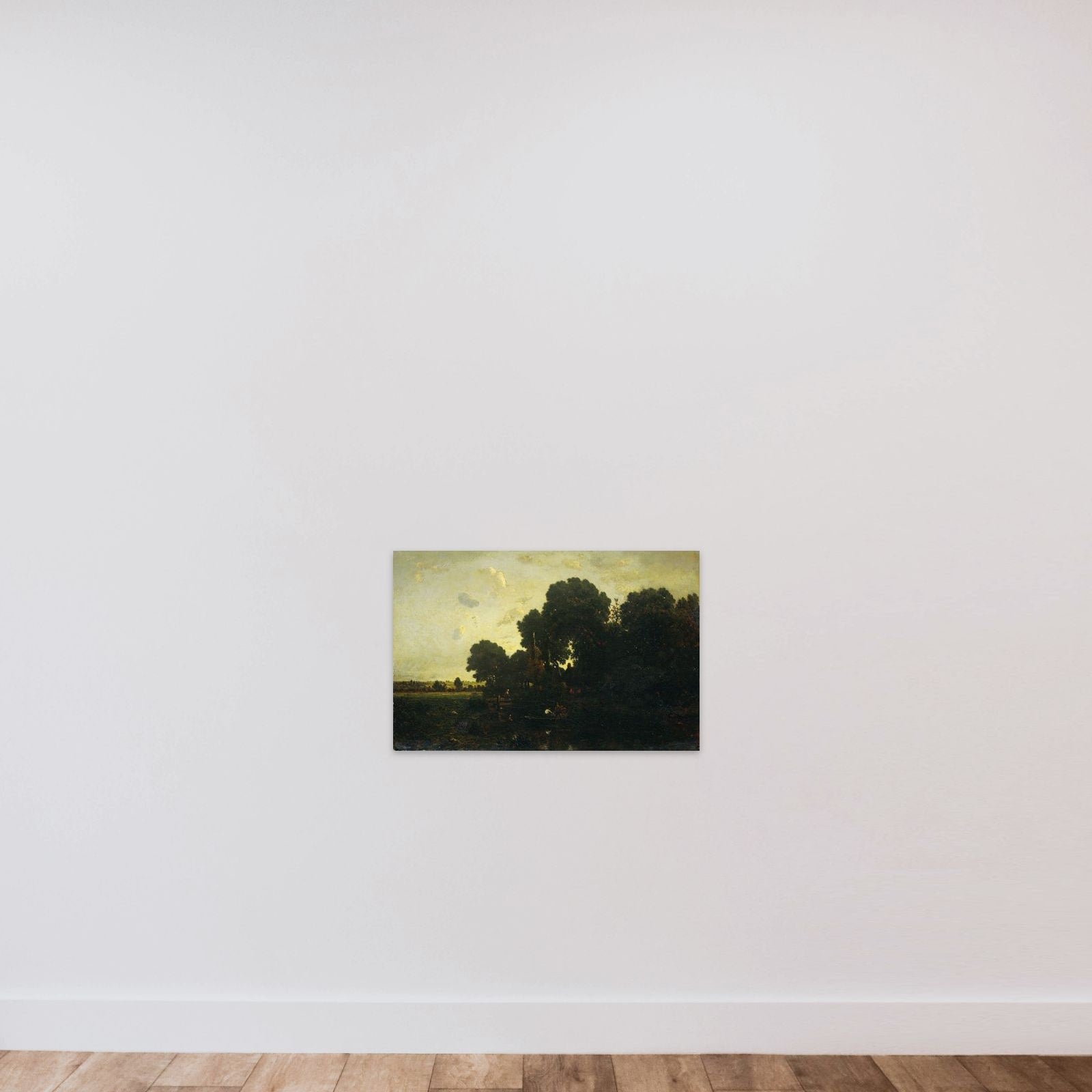 Avondschemering unframed — shown to scale