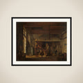 The Distillery of Apothecary A. d'Ailly in the Ramparts of the Zaagmolenpoort, Amsterdam framed