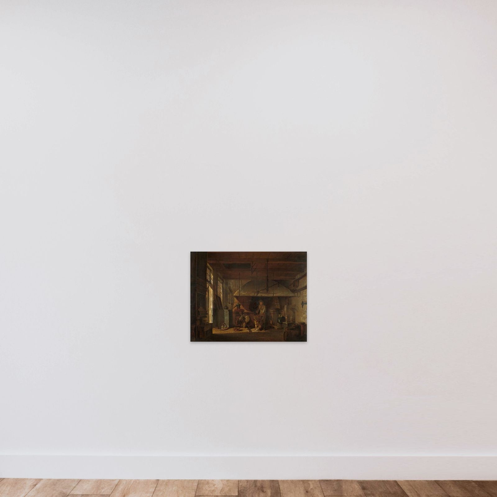 The Distillery of Apothecary A. d'Ailly in the Ramparts of the Zaagmolenpoort, Amsterdam unframed — shown to scale