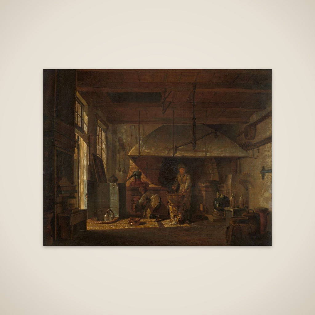 The Distillery of Apothecary A. d'Ailly in the Ramparts of the Zaagmolenpoort, Amsterdam unframed print