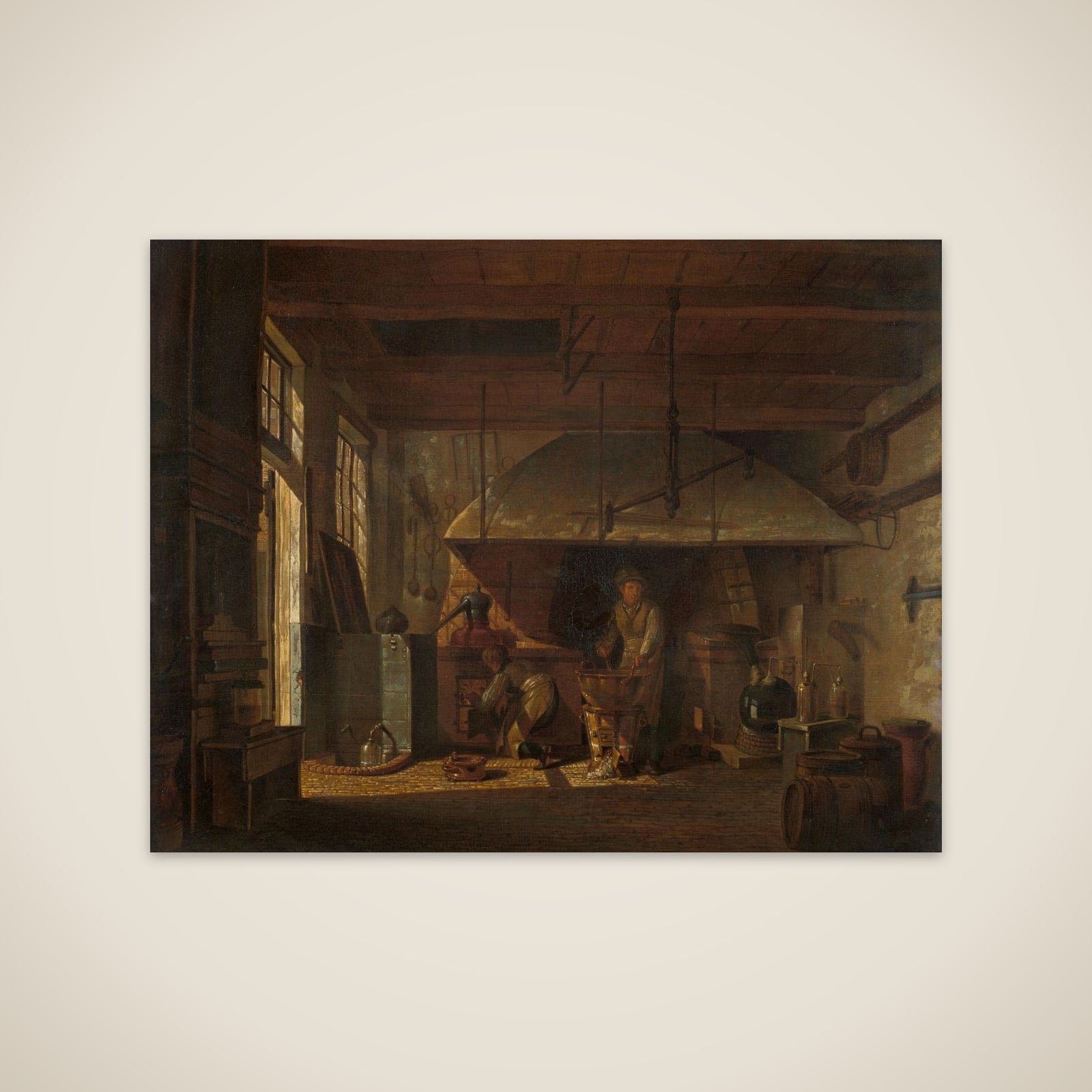 The Distillery of Apothecary A. d'Ailly in the Ramparts of the Zaagmolenpoort, Amsterdam unframed print