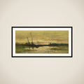 Landschap aan de vaart bij Hilversum framed