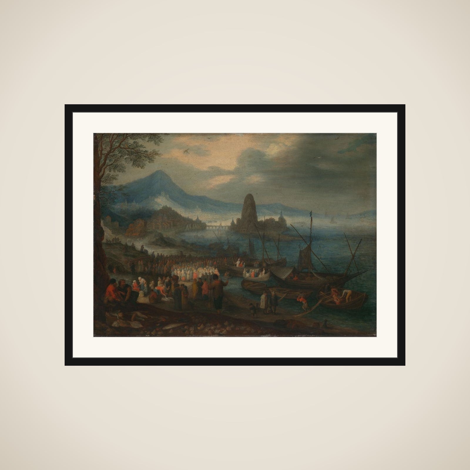 The Sermon on the Sea of Galilee framed