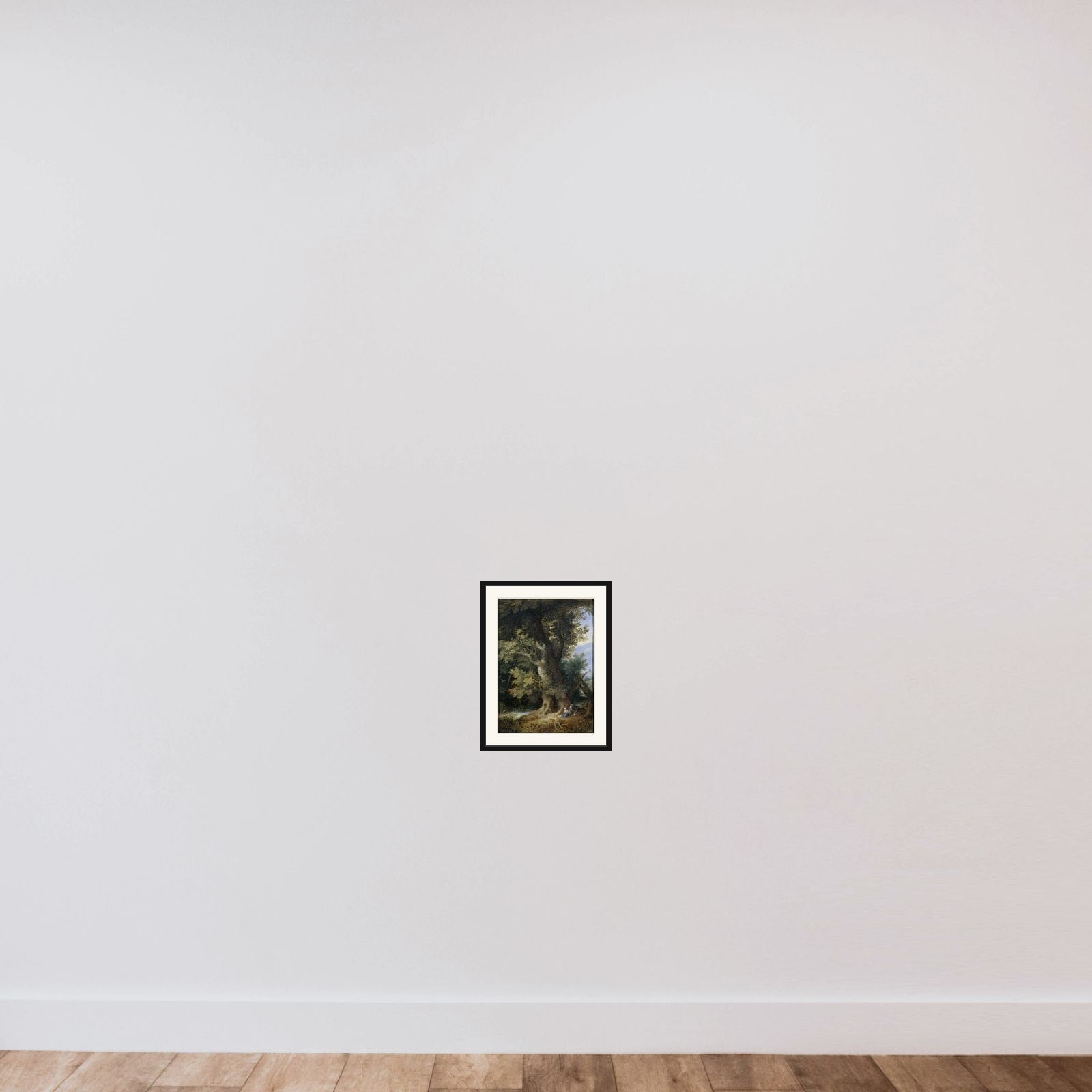 Rest on the Flight into Egypt framed — shown to scale