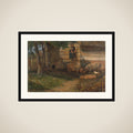 Pigs in a Barnyard framed