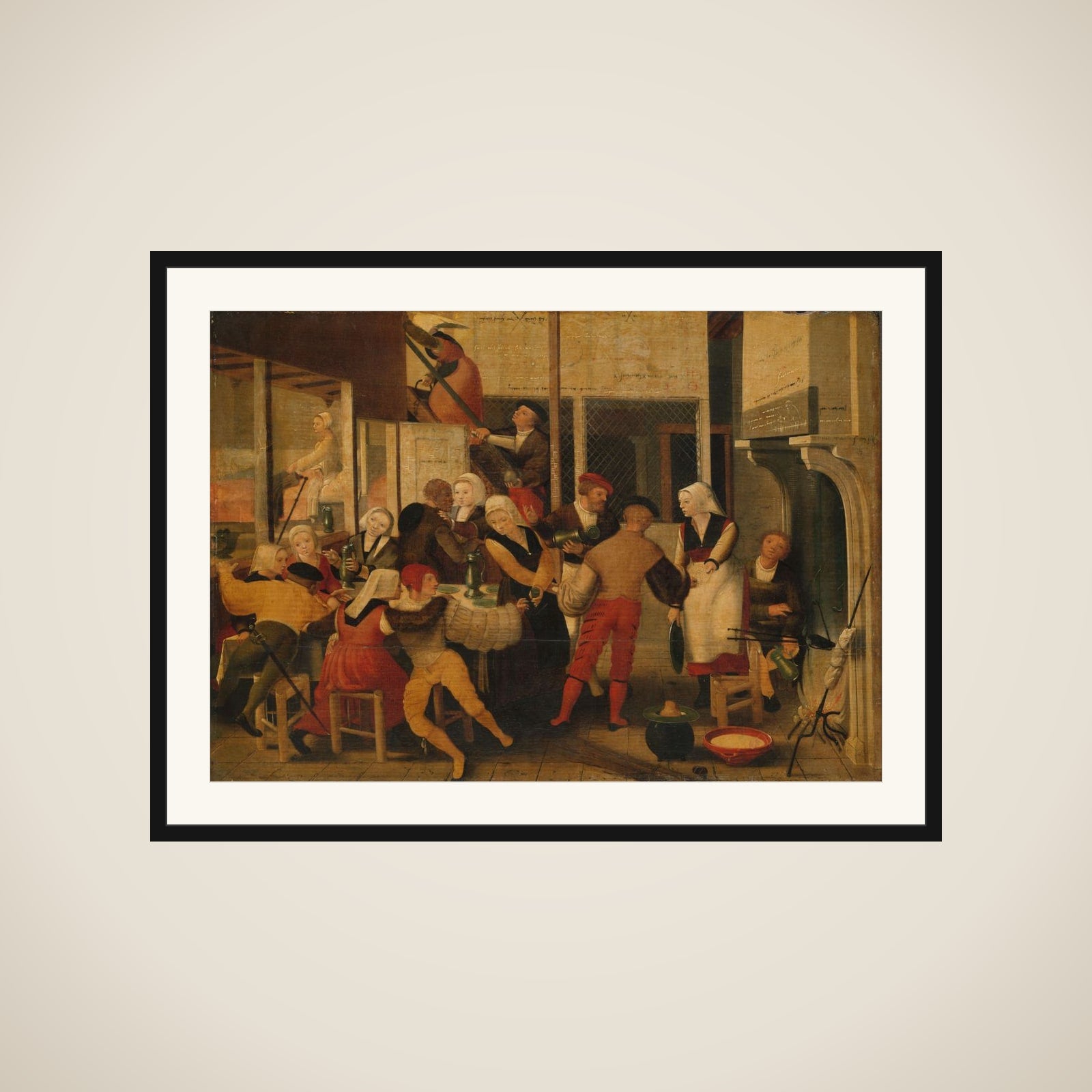 Party in a Brothel framed