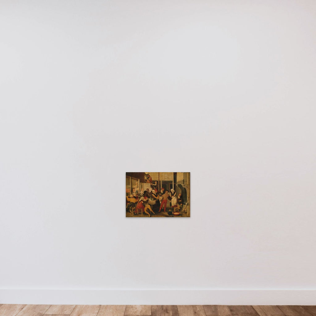 Party in a Brothel unframed — shown to scale