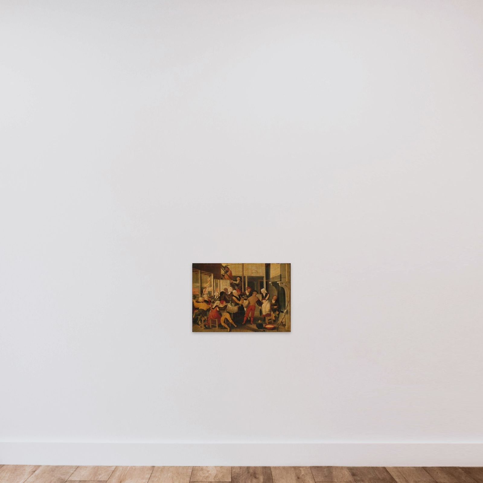 Party in a Brothel unframed — shown to scale