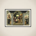 Triptych with the Adoration of the Magi framed