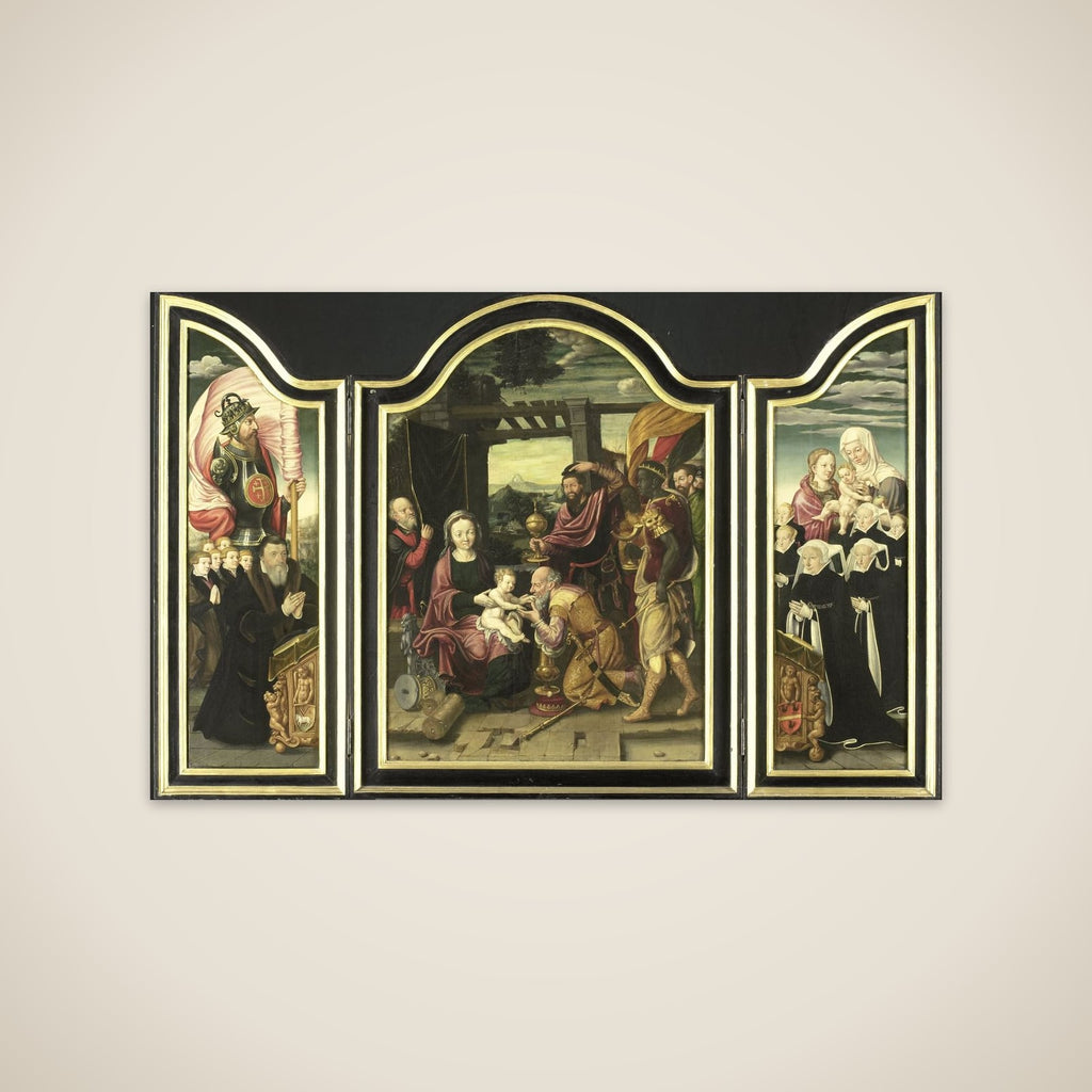 Triptych with the Adoration of the Magi unframed print