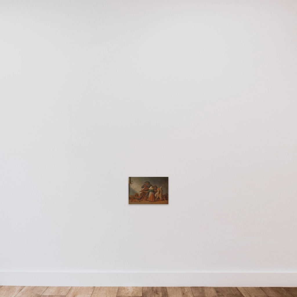 Peasant Meal unframed — shown to scale