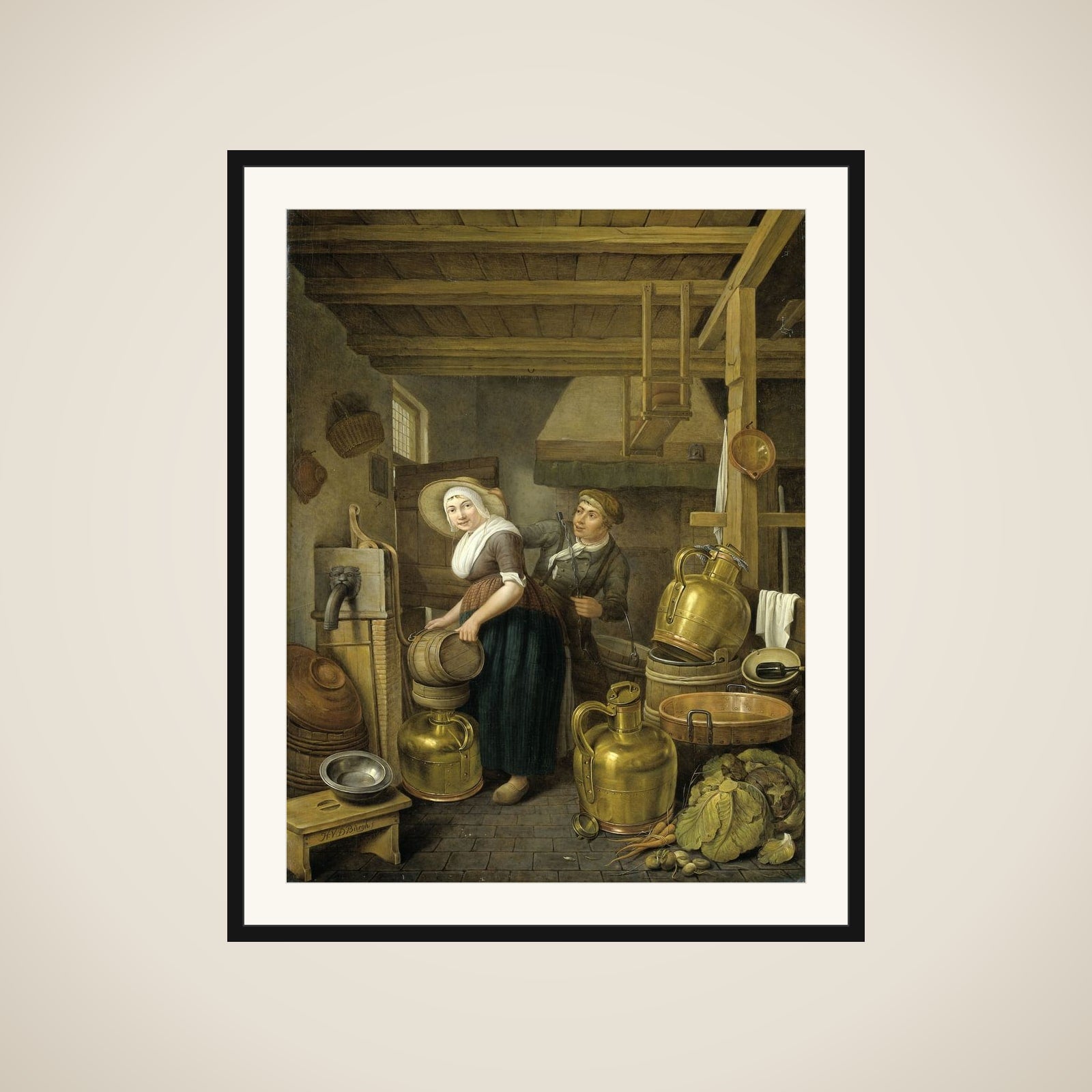 After Milking Time framed